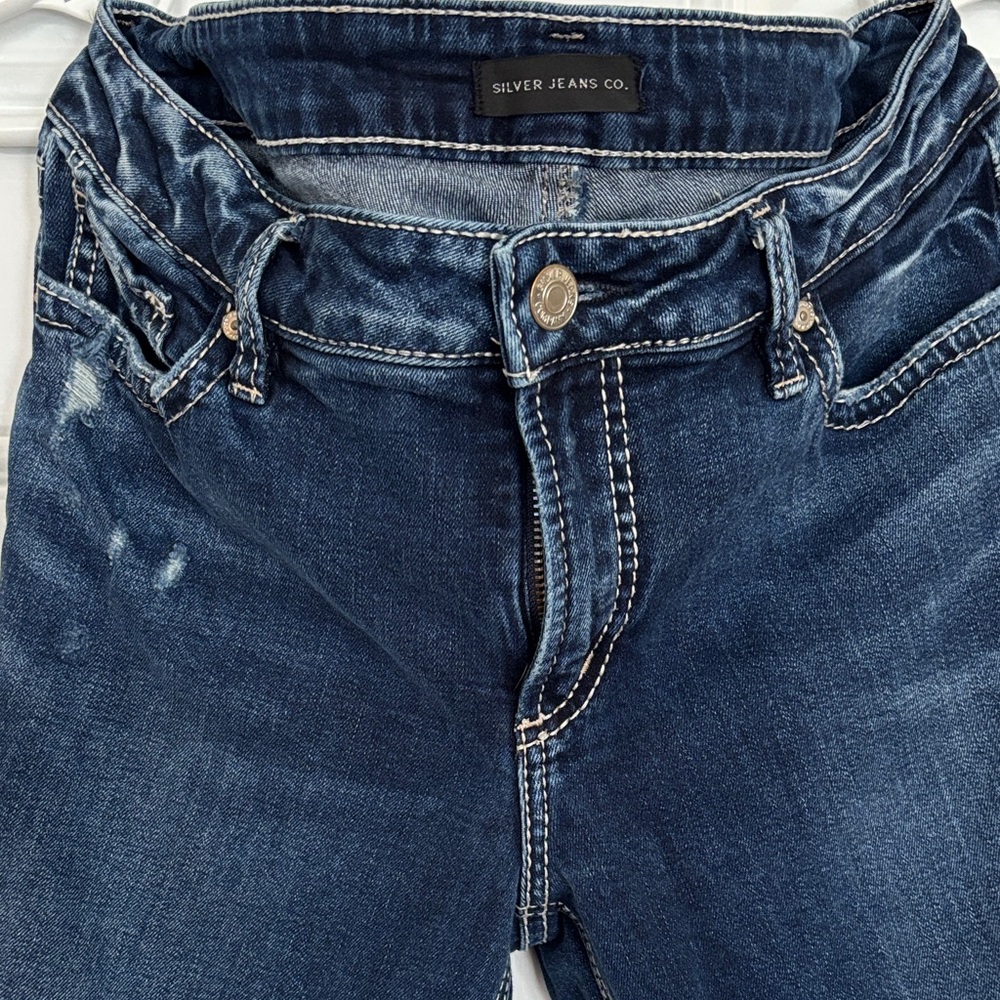 Silver Jeans Women's Dark Blue High Rise Jeans